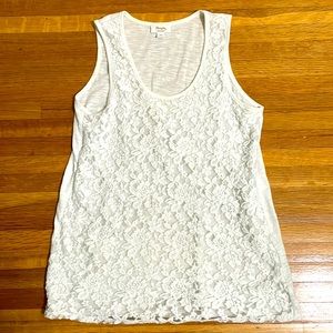 White Lace Tank Top